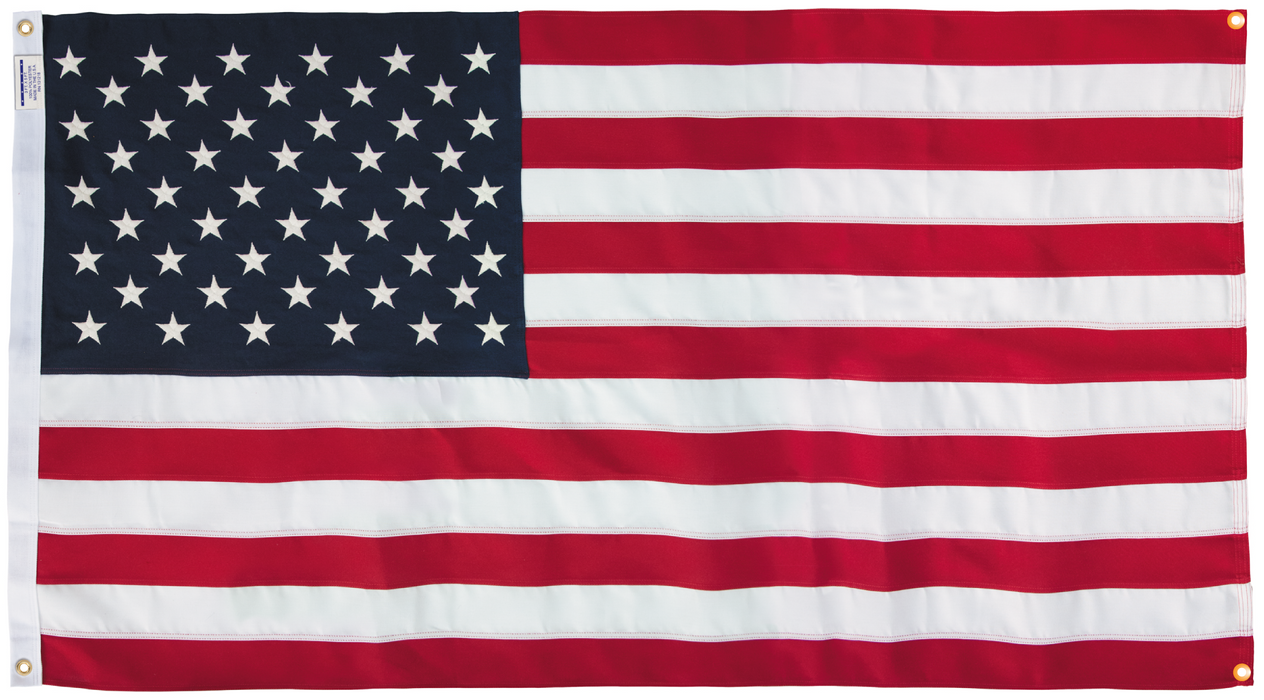 Polyester American Flag with Grommets Along Edges for Wall Hanging