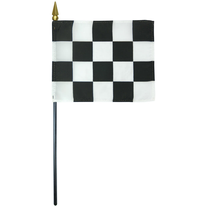 4"x5" Premium Mini Checkered Flag
