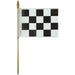 Checkered Flag Racing Flag Small Mini Stick | Mini Checkered Flag