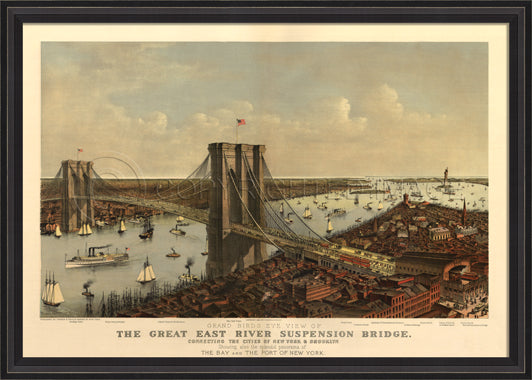 The Great East River Suspension Bridge 1885