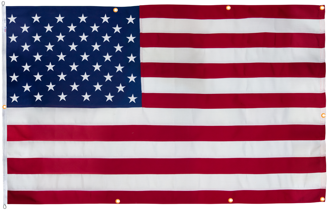 Polyester American Flag with Grommets Along Edges for Wall Hanging