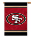 san francisco 49ers outdoor flag for sale - officially licensed - flagman of america