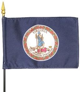 Miniature Virginia Flag