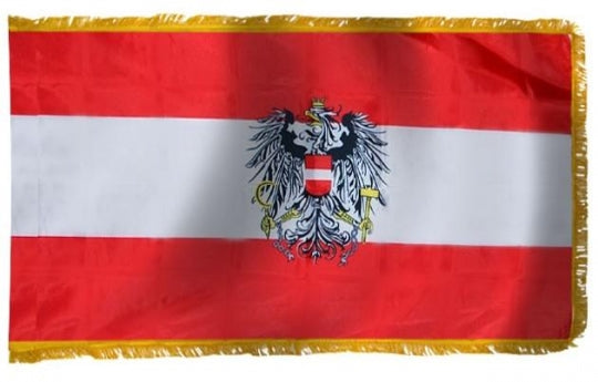 Austria Indoor Flag with Eagle for sale