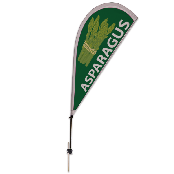 Asparagus Teardrop Flag Kit 6.5'
