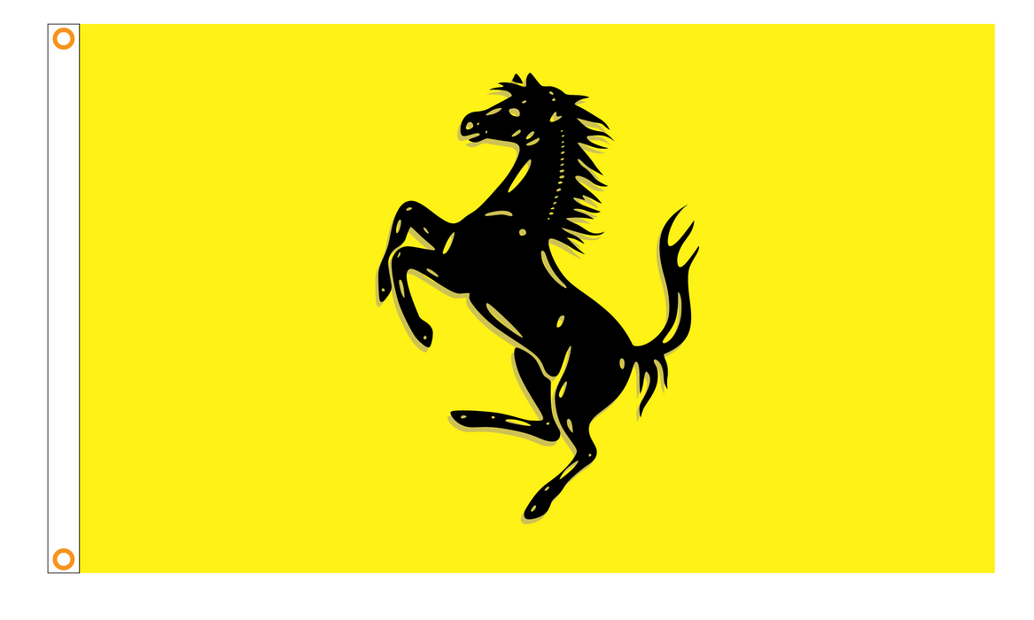 Printed Horse Flag - 3'x5' - Nylon - Heading & Grommets