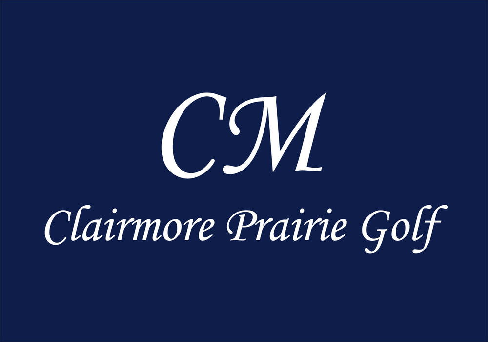 Clairmoore Prairie Golf Custom Flag - 14"x20" - Nylon - Single Reverse - Heading & Grommets