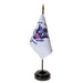 Coast Guard Stick Flag 4"x6" with Stand for Table