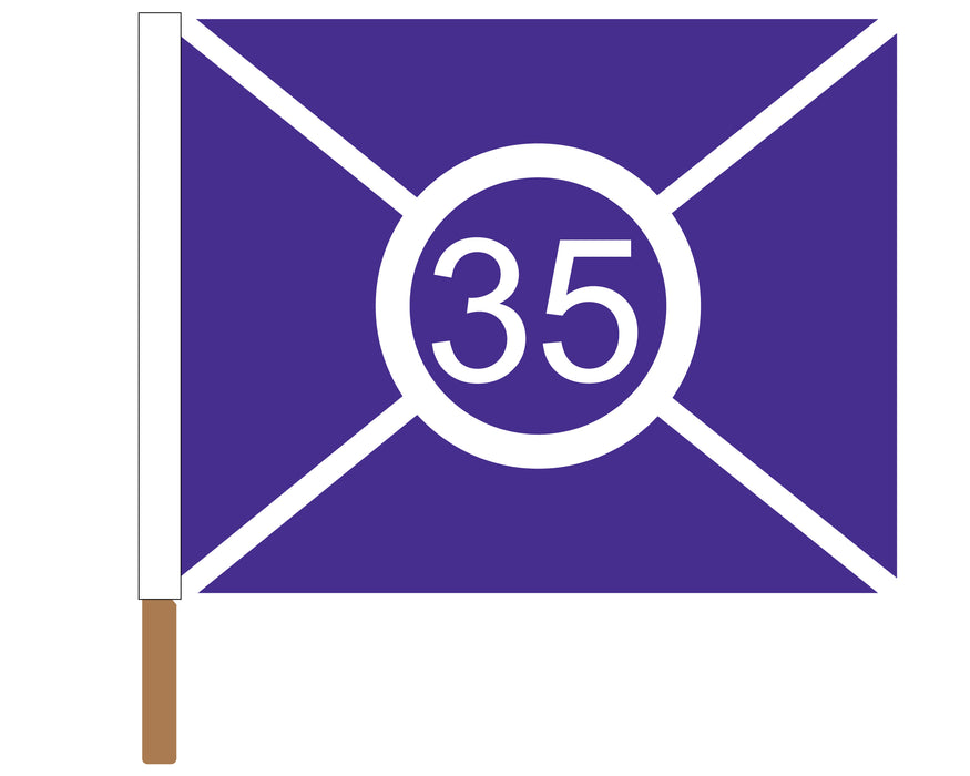 Printed Code 35 Racing Flag