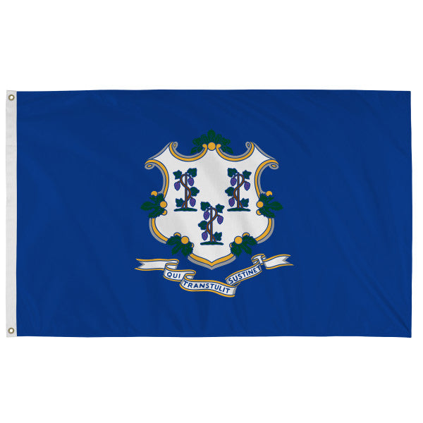 Connecticut Outdoor Polyester Flag (Higher Wind Areas)