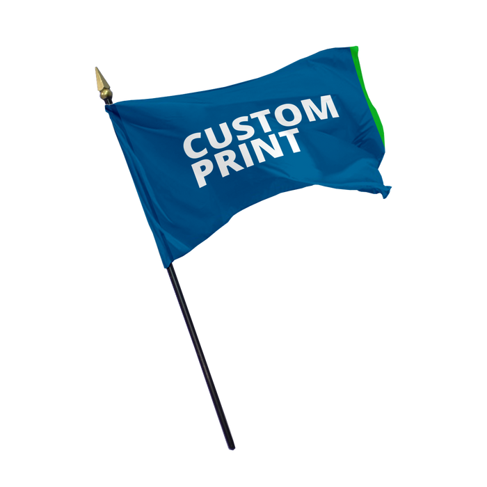 custom stick flags for sale - custom flags