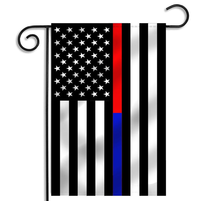 Thin Blue & Red Line (American) Garden Flag