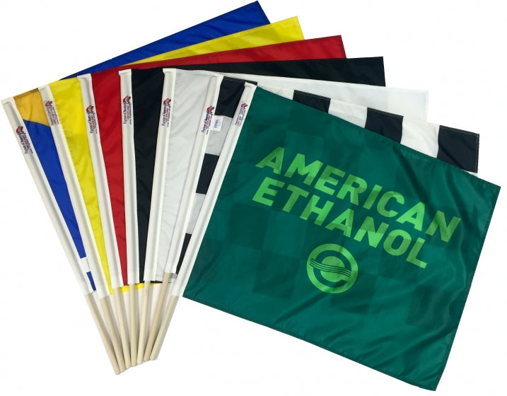 American Ethanol Race Flag Track Flags Set of 7 Checkered Flag Flagman of America
