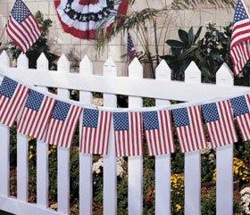 American Flag Gardland Patriotic Decoration