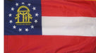 Georgia Flag with Fringe | Georgia Indoor Flag | Georgia Parade Flag