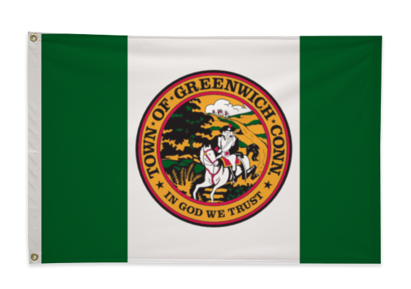 Town of Greenwich Printed Flag - Nylon - Single Reverse - Heading & Grommets