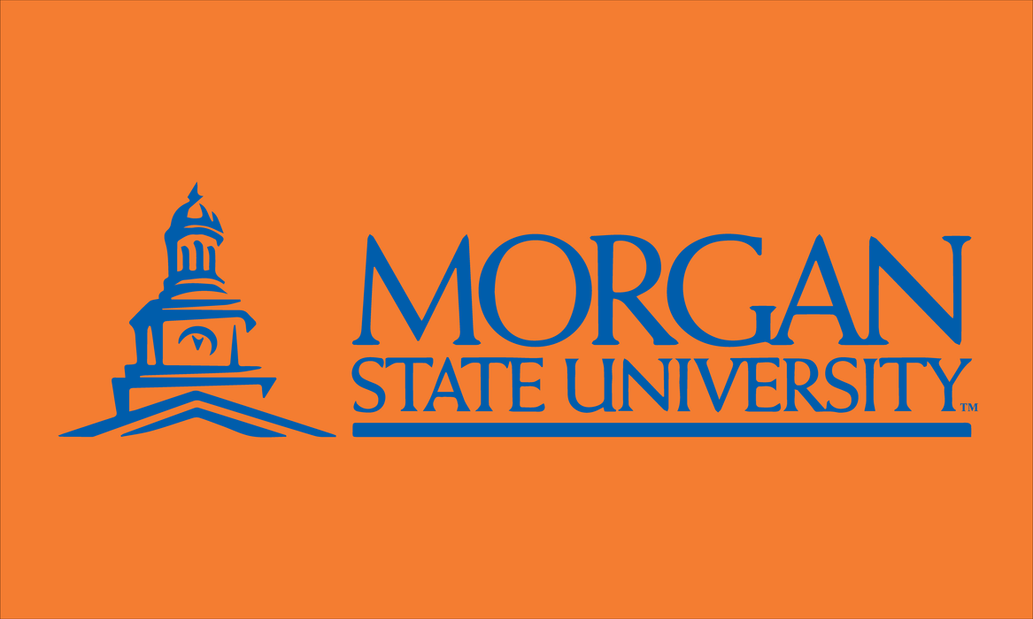 Morgan State University Printed Custom Flag - 3'x5' - Nylon - Single Reverse - Outdoor Heading & Grommets
