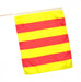 yellow and red vertical stripe racing flag flagman of america