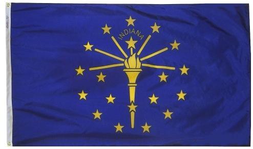 Indiana Flag For Sale - Commercial Grade Outdoor Flag - Made in USA