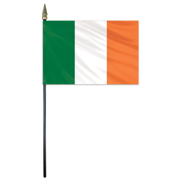 Ireland Stick Flag 4"x6"