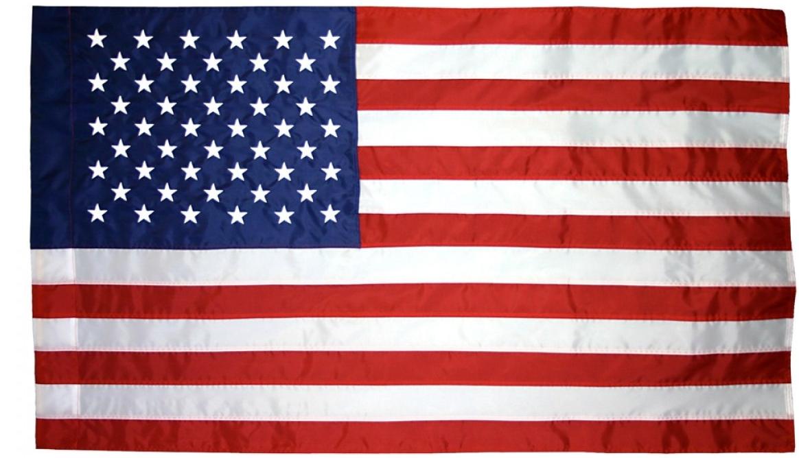 American Flag with Sleeve Made in USA