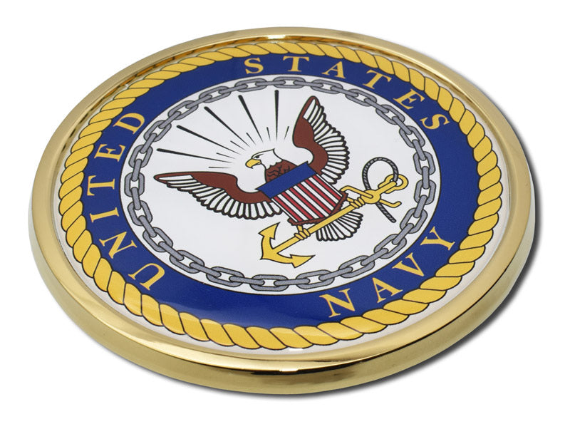 Navy Circle Automobile Emblem