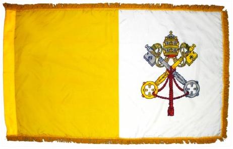 Indoor Papal Flag Set for sale