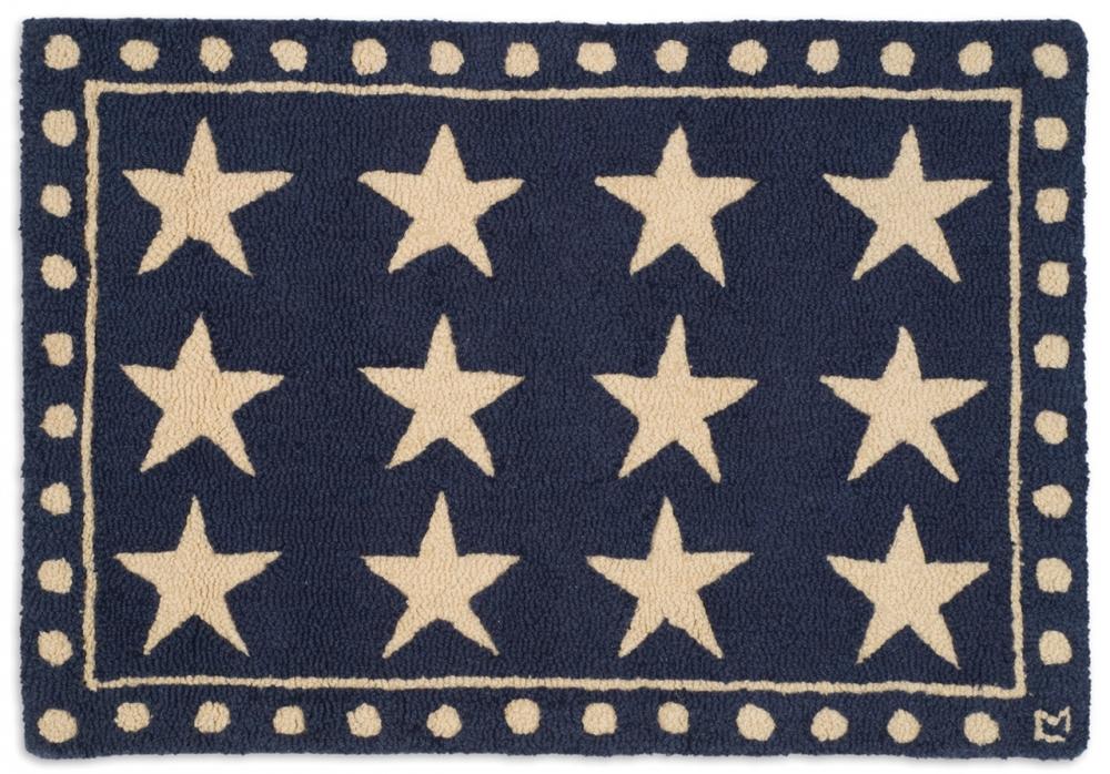 Patriotic Rug New Zealand Wool Rug Designed in Vermont Flagman of America