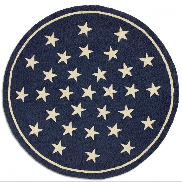 Patriotic Decoration Rug Made of New Zealand Wool Designed in