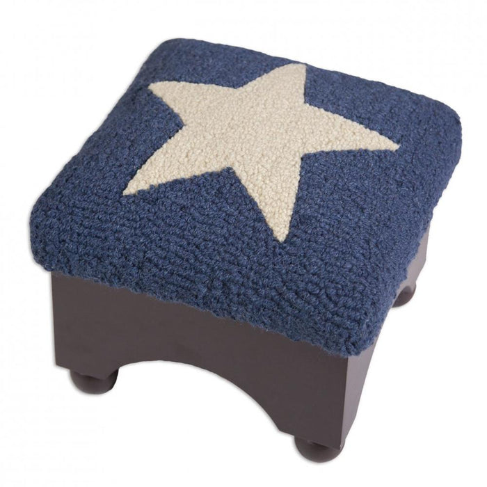 Patriotic Stool with New Zealand Wool Designed in Vermont Flagman of America