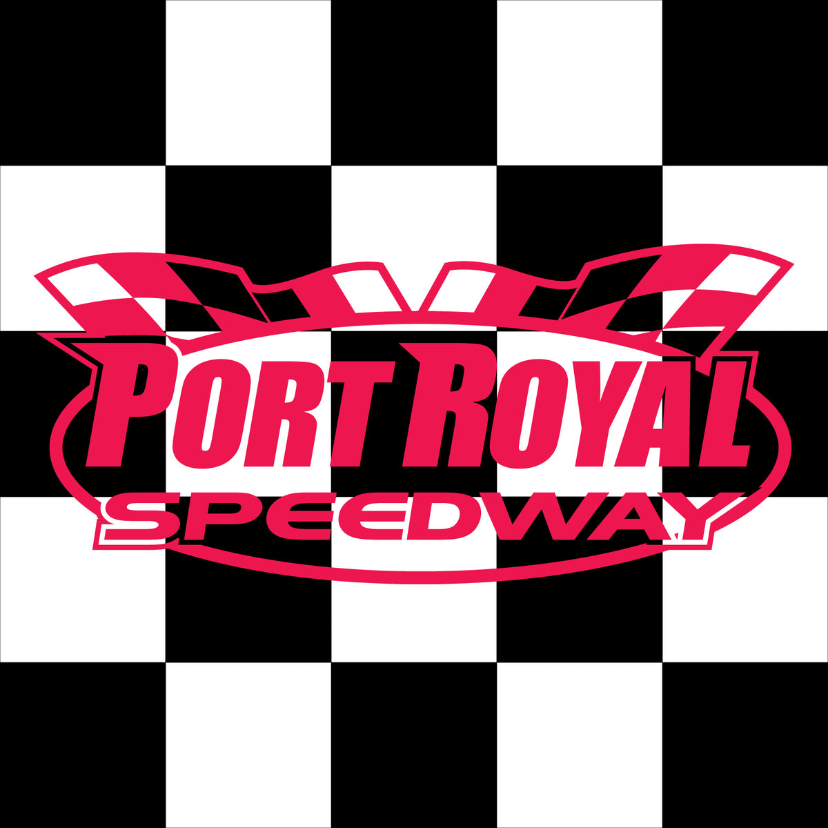 Port Royal Speedway Printed Checkered Flag - 24