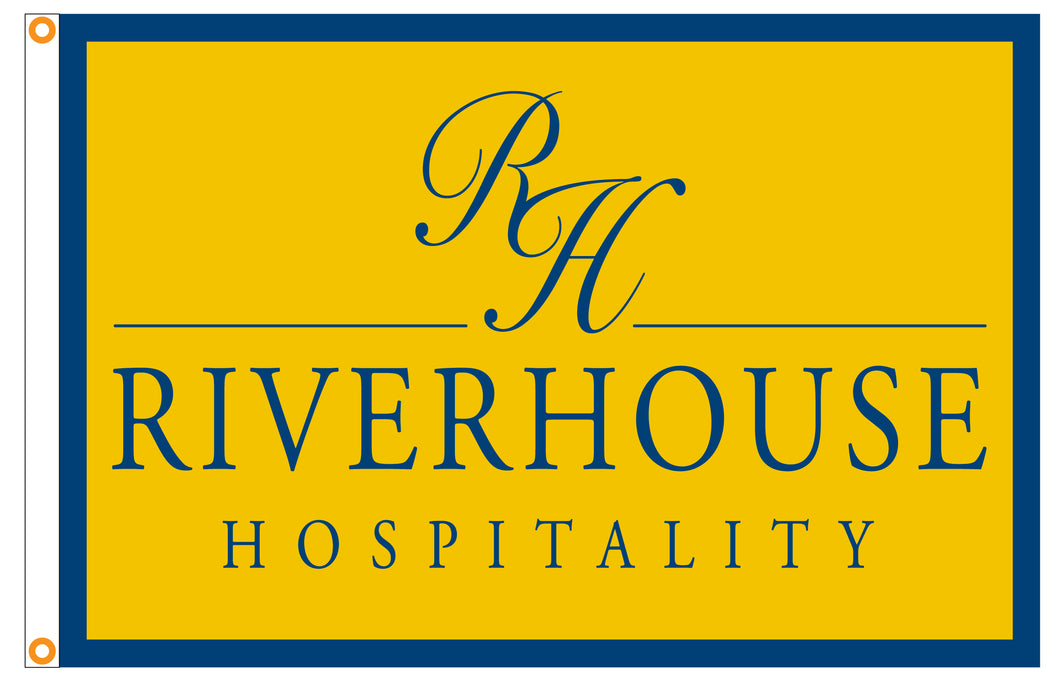 Riverhouse Printed Flag - 4'x6' - Nylon - Heading & Grommets - Double Sided w/ Interliner