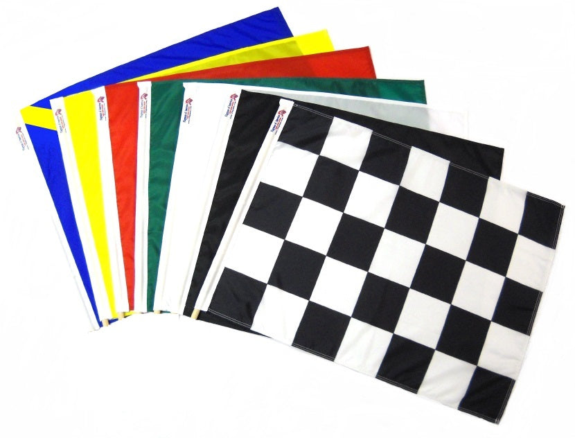 Track Set of 7 w/ PRINTED Checkered & Yellow Stripe Passing