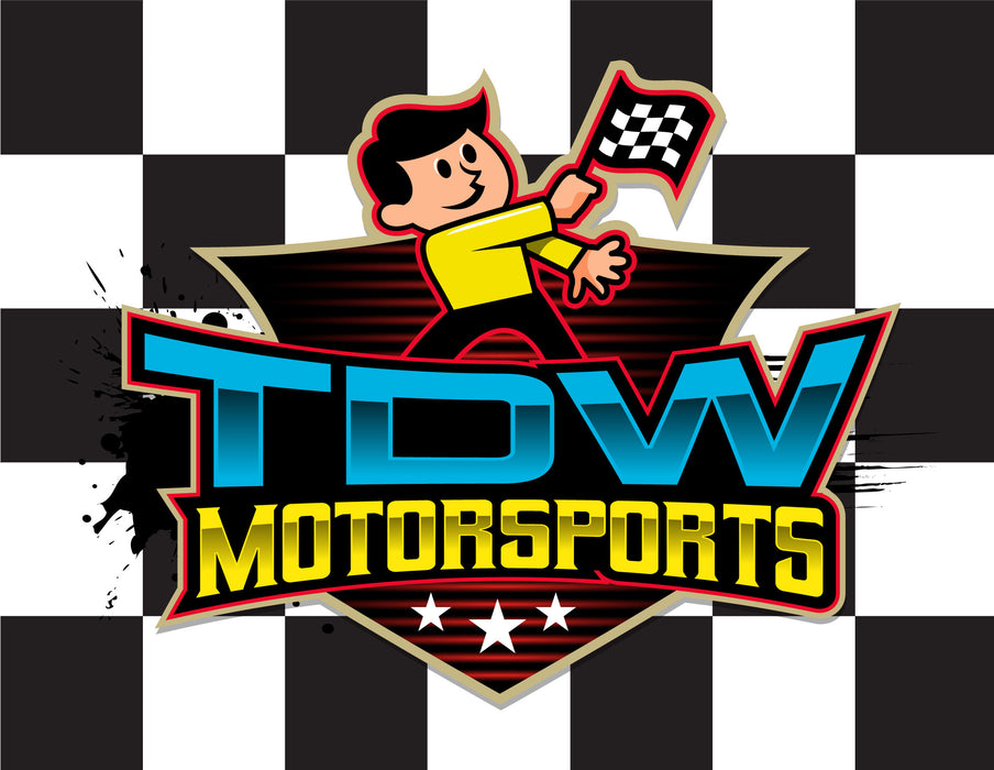 TDW Motorsports Printed Checkered Flag - 24"X30" - Nylon - Single Reverse - Stapled to 32"x5/8" Dowel
