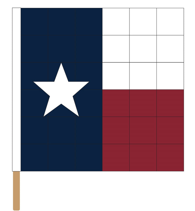 Sewn Texas Checkered Racing Flag