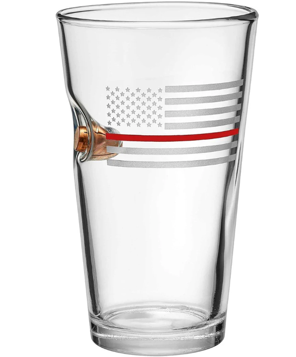Thin Red Line Glass 16oz - Bullet Free *Clearance*