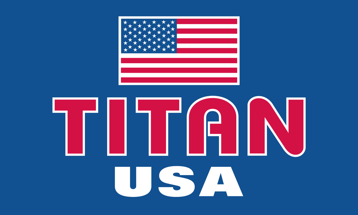 Titan USA Hand Applique Flag - 3'x5' - Nylon - Single Reverse - Heading & Grommets