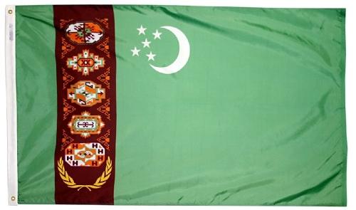 Turkmenistan outdoor flag for sale