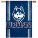 uconn huskies banner flag 28x40 blue house flag with sleeve officially licensed made in USA