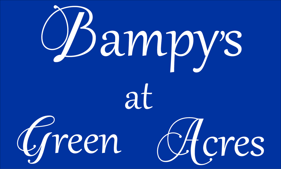 Bampys at Green Acres Printed Custom Flag 3'x5' - Single Reverse - Heading & Grommets