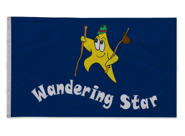 Wandering Star Printed Outdoor Flag - 3'x5' - Nylon - Single Reverse - Heading & Grommets