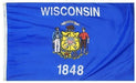 Wisconsin Flag For Sale - Commercial Grade Outdoor Flag - Made in USA