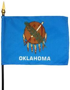 Miniature Oklahoma Flag