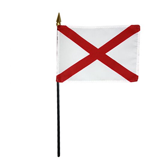 Alabama Stick Flag 4"x6"