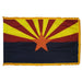 Arizona flag with gold fringe. Arizona flags for sale. Arizona Flag for sale. Arizona parade flag. Arizona flag with fringe. Arizona flag with gold fringe. Arizona indoor flag. Arizona presentation flag. 