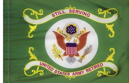 Army Retired Indoor/Parade Flag