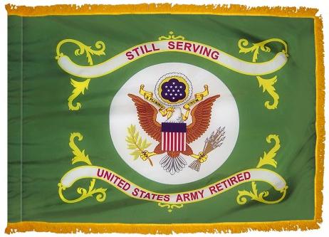 Army Retired Indoor/Parade Flag