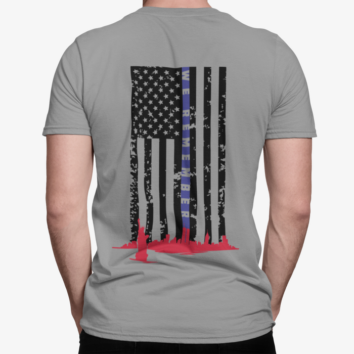 We Remember 9.11.01 Blue Line T-Shirt
