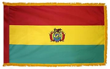 Bolivia Government Indoor Flag for sale