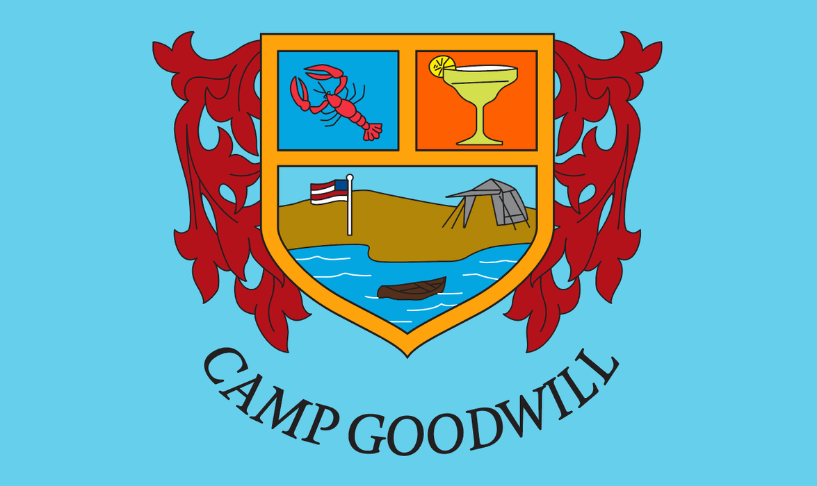 Camp Goodwill Printed Custom Flag - 3'x5' - Nylon - Single Reverse - Heading & Grommets